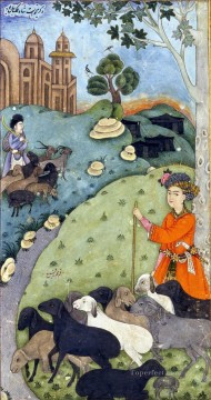 Yusuf som faarehyrde Bukhar Islam religioso Pinturas al óleo